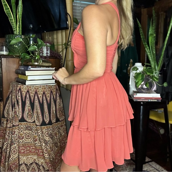 NWT H&M Halter Pleated Cocktail Dress - Picture 4 of 6